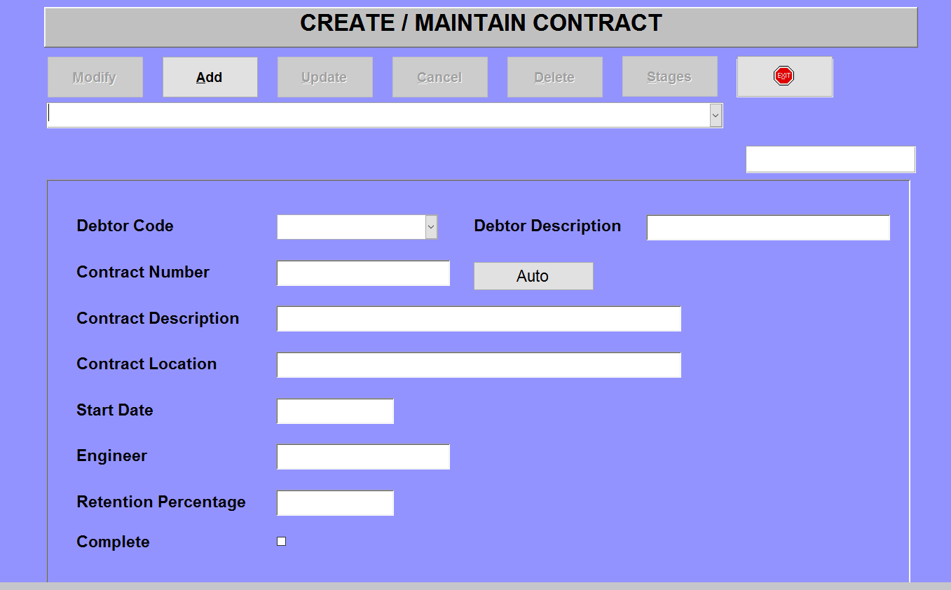 Job Control System Infomace